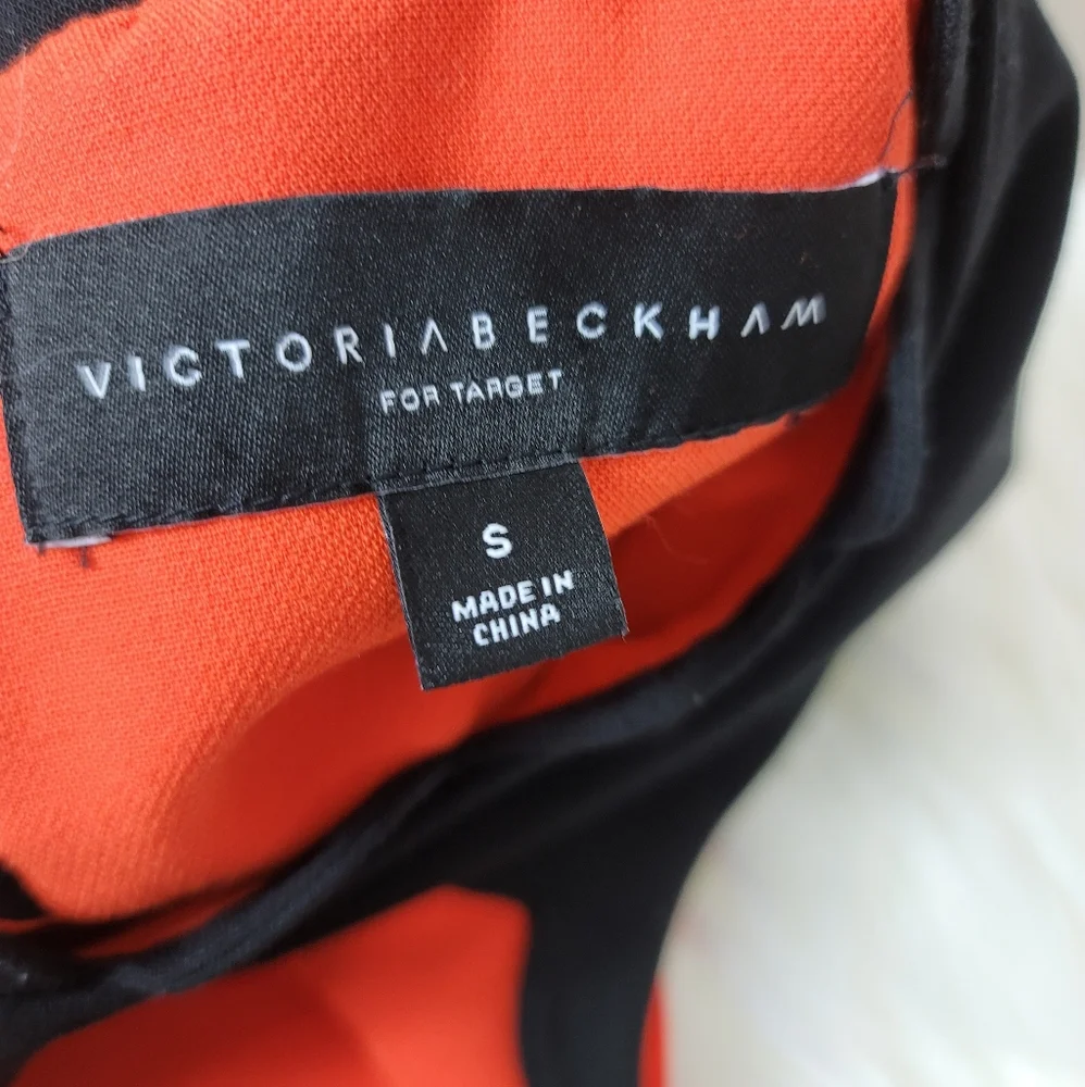 VICTORIA BECKHAM x TARGET Collaboration Drop Waist Scallop Trim Mini Dress Sz: S - Picture 4 of 16